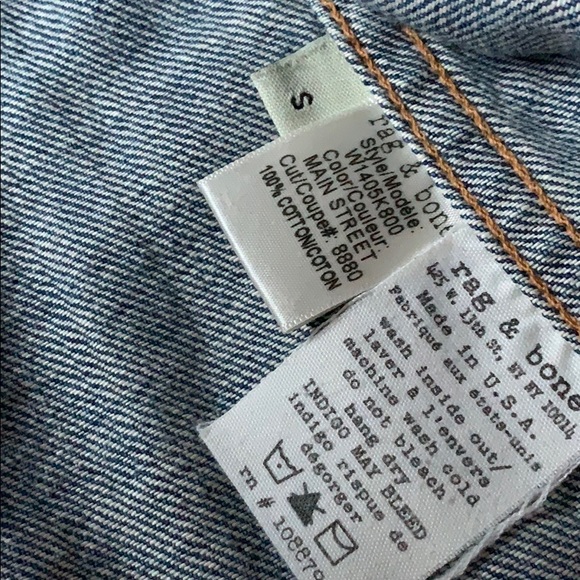 Rag &bone / jean vest size s - Picture 3 of 7